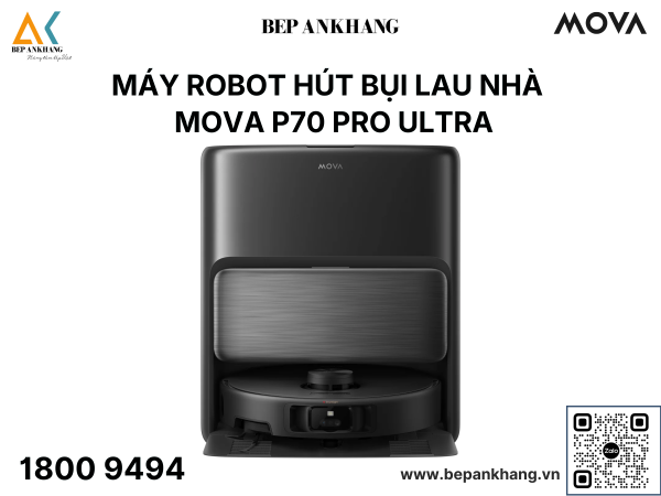 Máy Robot hút bụi lau nhà MOVA P70 Pro Ultra - công nghệ lau sát mép MaxiReach™